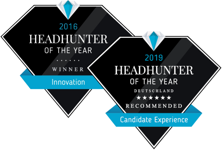 Auszeichnungen zum Headhunter of the Year 2016 sowie 2019